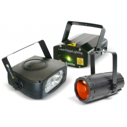 BeamZ Light Package 4-Moon Flower + Laser + Stroboscope 150W